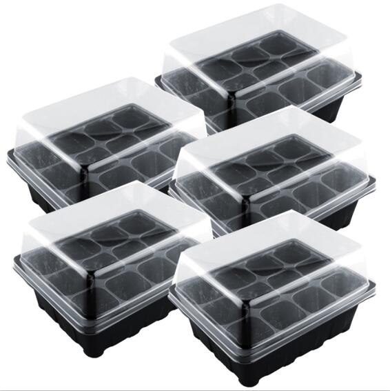 Small 12 Cells Seed Tray Plant Germination Kit Garden Seed Starting Tray with Dome