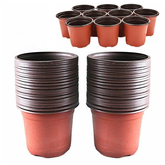 Plastic Plants Nursery Pot/Pots Seedlings Flower Plant Container Seed Starting Pots