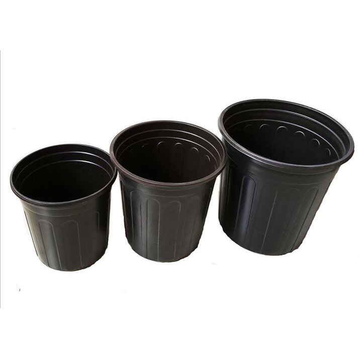 Blow molded 1,2,3,5 gallon HDPE plastic China durable plant cheap nursery pots