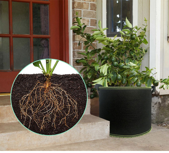 Bulk sale of 5, 10, 15, or 20 Gallon Fabric Felt Pot Grow Bag